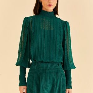 FARM Rio - Teal Blouse
